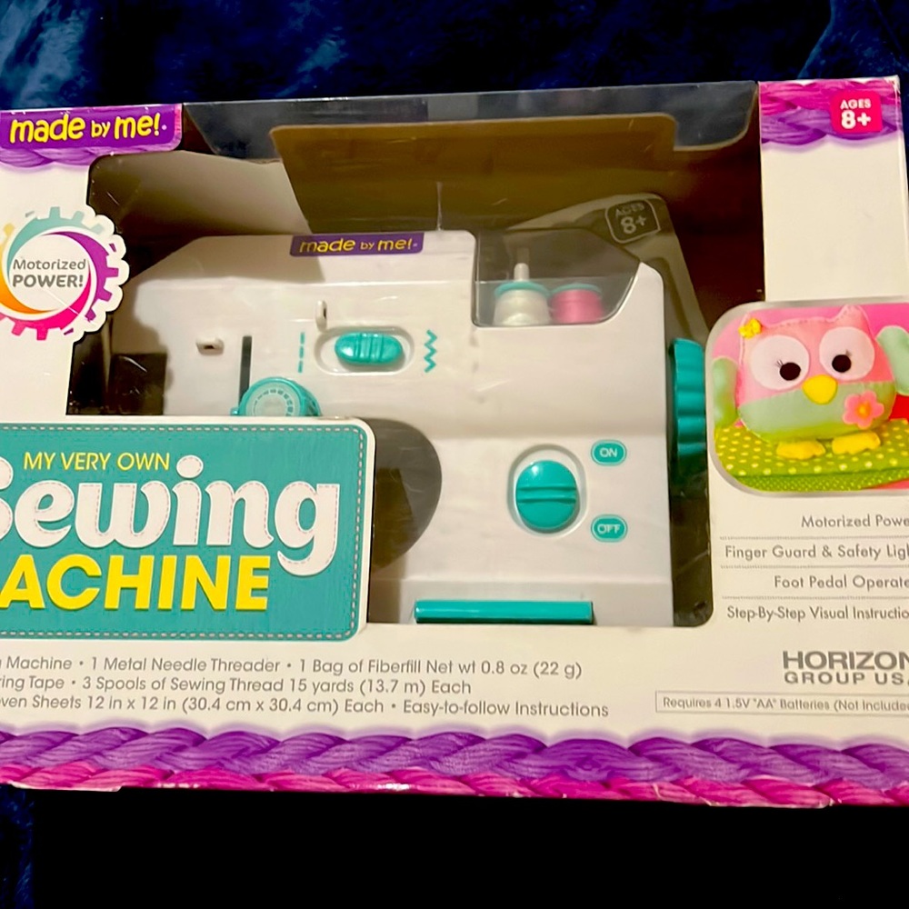 My very own sewing machine! Still in tack and new but opened box!